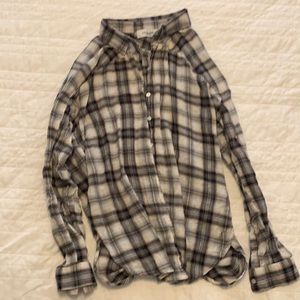 Carly Jean plaid button down